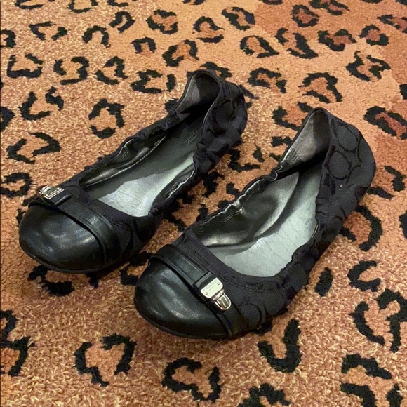 Coach black ballet flats - Picture 3 of 3